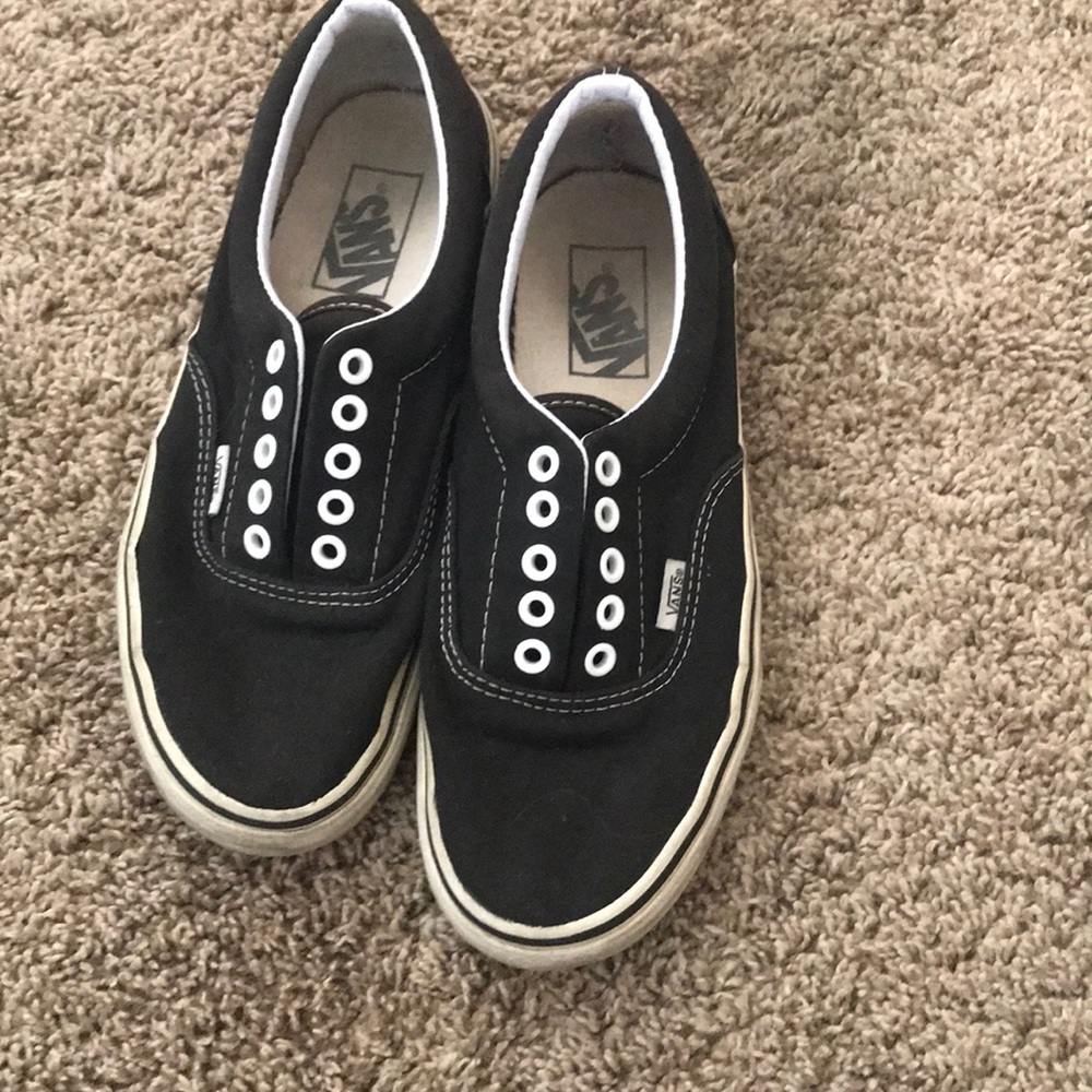 Black vans. Need laces